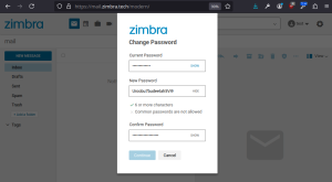 Tingkatkan Keamanan Kata Sandi Akun Zimbra